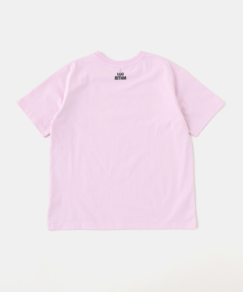 B.C STOCK(ベーセーストック)の「フェイドフロッキープリント Tシャツ(Tシャツ/カットソー・メンズ・ホワイト/ピンク・LARGE/MEDIUM)」の3枚目の写真