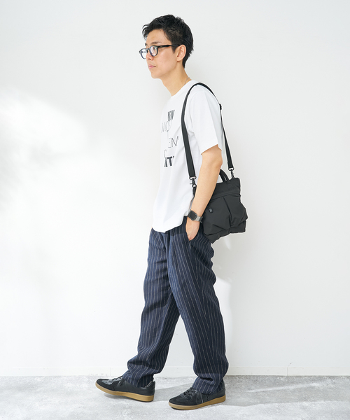 B.C STOCK（ベーセーストック）の「フェイドフロッキープリント Tシャツ（Tシャツ/カットソー・メンズ・ホワイト/ピンク/ベージュ・LARGE/MEDIUM）」の11枚目の写真