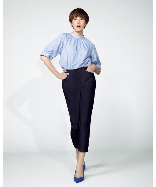 DoCLASSE（ ドゥクラッセ）の「ドライタッチ・サブリナ59cm（その他パンツ・レディース・ダークネイビー/キャメル/オリーブ/ブラック/ブラウン/グリーン/ストーン/オフホワイト/ライトピンク/ネイビー/ライトオレンジ系/ブルー/ライトブラウン・11/13/15 /7/9/5）」の10枚目の写真