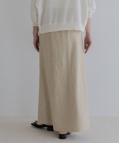 A part by(アパートバイ)の「【Sサイズ展開】リネンマキシスカート(スカート・レディース・ブラック/オレンジ系その他3・MEDIUM/SMALL)」の22枚目の写真