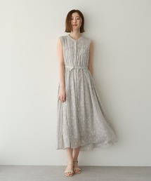 YECCA VECCA（イェッカヴェッカ）の「シアードット柄ギャザーワンピース（ワンピース・レディース）」
