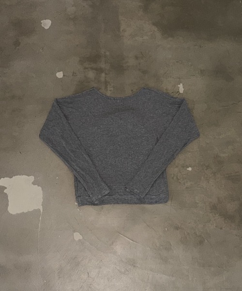 SHAGGIE(シャギー)の「ボーダーチューブトップ付きカシュクールルーズトップス(Tシャツ/カットソー・レディース・ブラック/グレー/ホワイト・FREE)」の15枚目の写真
