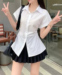 Chiina / ヴィンテージライク半袖シャツ
