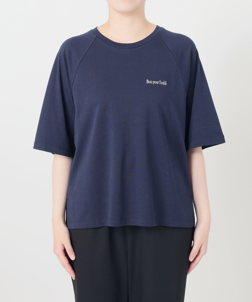 VERMEIL par iena(ヴェルメイユパーイエナ)の「BACK PRINT Tシャツ(Tシャツ/カットソー・レディース・ネイビー/ピンク・FREE)」の20枚目の写真