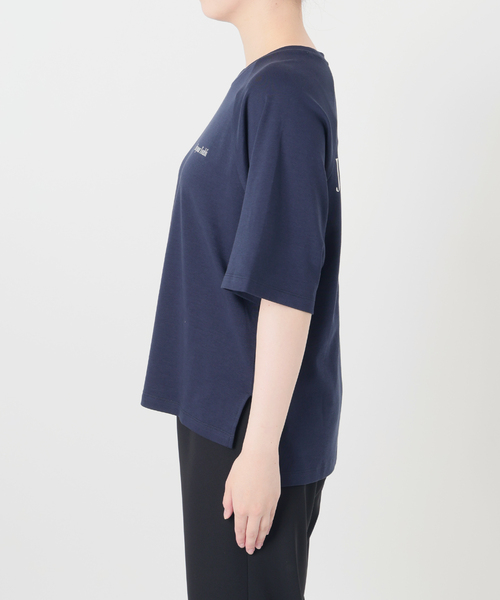 VERMEIL par iena(ヴェルメイユパーイエナ)の「BACK PRINT Tシャツ(Tシャツ/カットソー・レディース・ネイビー/ピンク・FREE)」の21枚目の写真