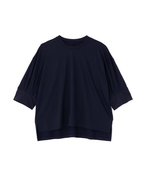 ADORE(アドーア)の「◆コットンスムースボリュームスリーブプルオーバー(Tシャツ/カットソー・レディース・ホワイト/ネイビー/ピンク・38)」の2枚目の写真
