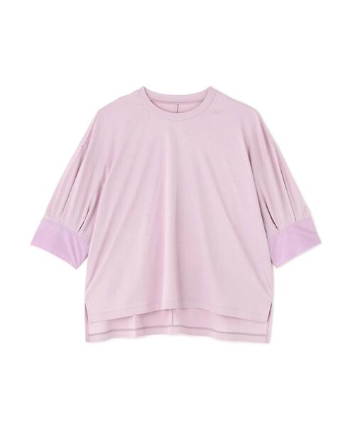 ADORE(アドーア)の「◆コットンスムースボリュームスリーブプルオーバー(Tシャツ/カットソー・レディース・ホワイト/ネイビー/ピンク・38)」の3枚目の写真