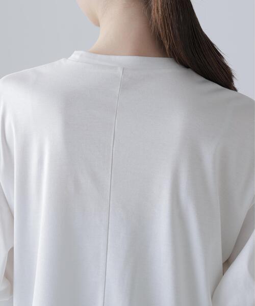 ADORE(アドーア)の「◆コットンスムースボリュームスリーブプルオーバー(Tシャツ/カットソー・レディース・ホワイト/ネイビー/ピンク・38)」の10枚目の写真