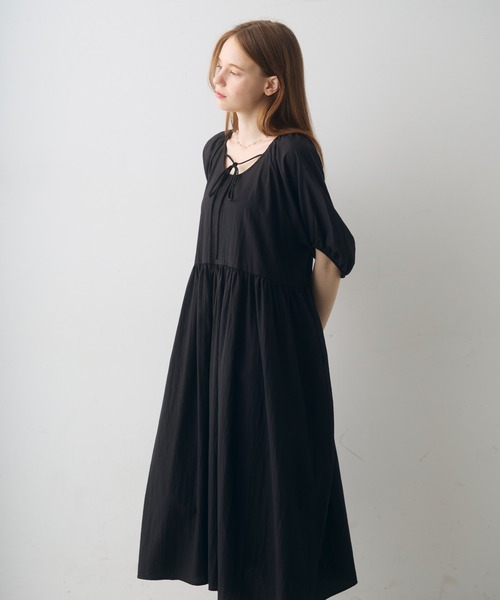 Crisp(クリスプ)の「sheer volume onepiece / シアーボリュームワンピース(ワンピース・レディース・ブラック/アイボリー・FREE)」の8枚目の写真