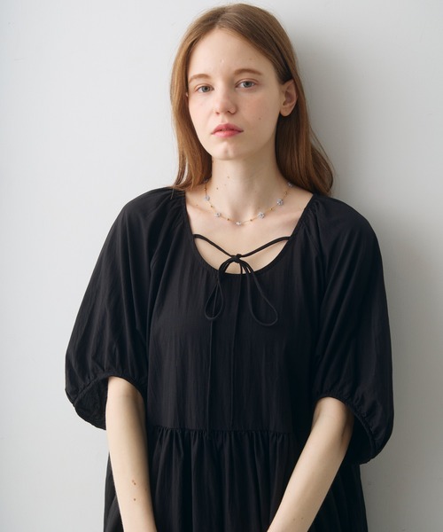 Crisp(クリスプ)の「sheer volume onepiece / シアーボリュームワンピース(ワンピース・レディース・ブラック/アイボリー・FREE)」の10枚目の写真