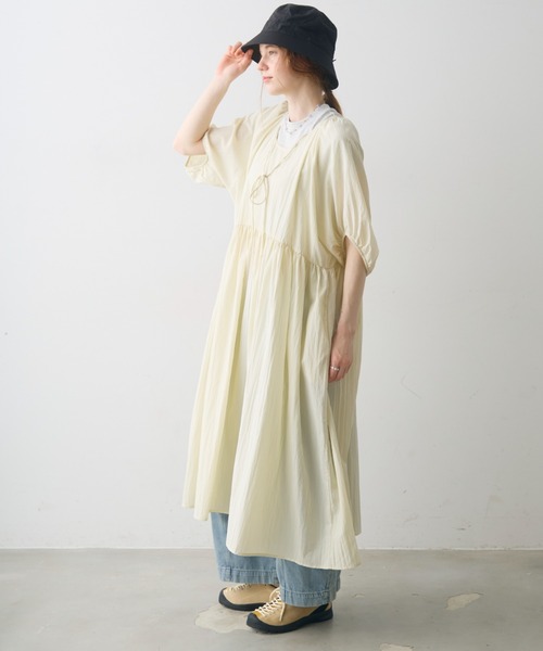 Crisp(クリスプ)の「sheer volume onepiece / シアーボリュームワンピース(ワンピース・レディース・ブラック/アイボリー・FREE)」の14枚目の写真