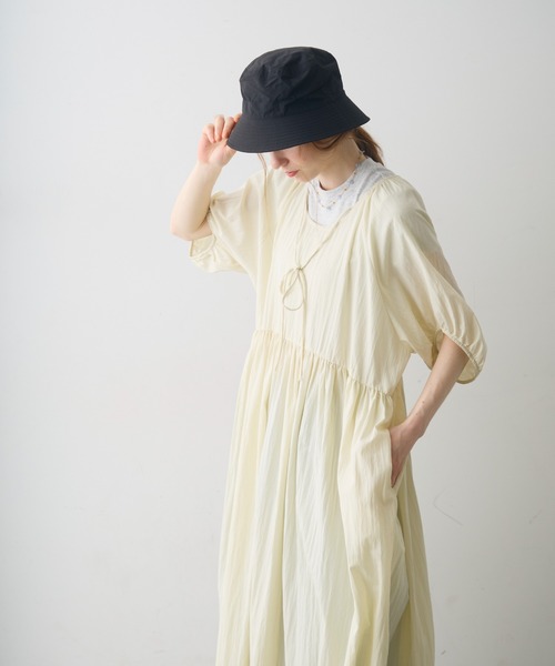 Crisp(クリスプ)の「sheer volume onepiece / シアーボリュームワンピース(ワンピース・レディース・ブラック/アイボリー・FREE)」の19枚目の写真