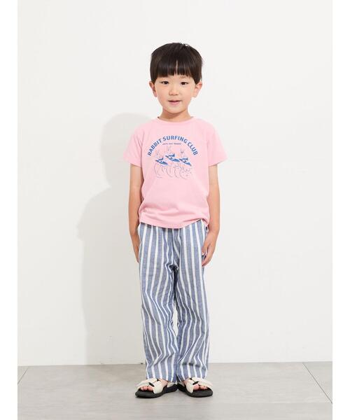 Samansa Mos2 Lagom(サマンサモスモスラーゴム)の「☆ダンガリーイージーパンツ(その他パンツ・キッズ・オフホワイト/ネイビー/ブラウン・100/110/120/95/130)」の10枚目の写真