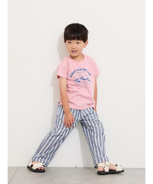 Samansa Mos2 Lagom(サマンサモスモスラーゴム)の「☆ダンガリーイージーパンツ(その他パンツ・キッズ・オフホワイト/ネイビー/ブラウン・100/110/120/95/130)」の14枚目の写真