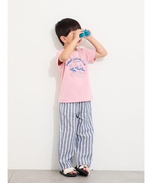 Samansa Mos2 Lagom(サマンサモスモスラーゴム)の「☆ダンガリーイージーパンツ(その他パンツ・キッズ・オフホワイト/ネイビー/ブラウン・100/110/120/95/130)」の17枚目の写真