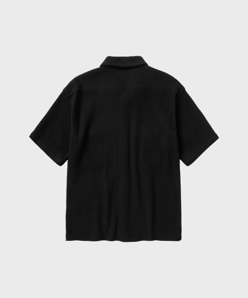 NONBLANK(ノンブランク)の「メッシュポケットHSシャツ_BLACK(シャツ/ブラウス・メンズ・ブラック・SMALL/MEDIUM/LARGE/X-LARGE)」の2枚目の写真