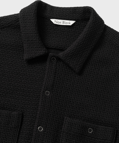 NONBLANK(ノンブランク)の「メッシュポケットHSシャツ_BLACK(シャツ/ブラウス・メンズ・ブラック・SMALL/MEDIUM/LARGE/X-LARGE)」の3枚目の写真