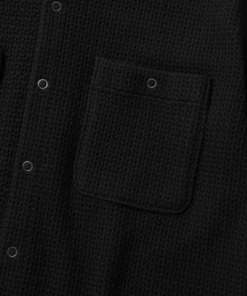 NONBLANK(ノンブランク)の「メッシュポケットHSシャツ_BLACK(シャツ/ブラウス・メンズ・ブラック・SMALL/MEDIUM/LARGE/X-LARGE)」の4枚目の写真