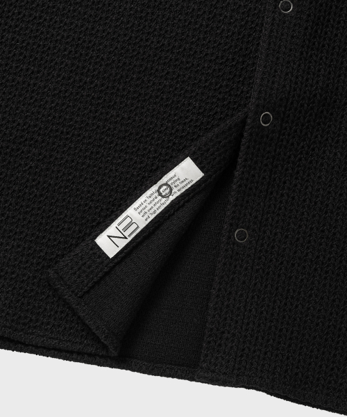 NONBLANK(ノンブランク)の「メッシュポケットHSシャツ_BLACK(シャツ/ブラウス・メンズ・ブラック・SMALL/MEDIUM/LARGE/X-LARGE)」の8枚目の写真