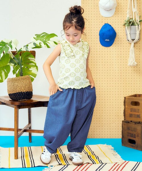 apres les cours（アプレレクール）の「【リンク】タックコクーンパンツ（その他パンツ・キッズ・ブラック/インディゴブルー/ピンク・110/130/80/100/90/120）」の22枚目の写真