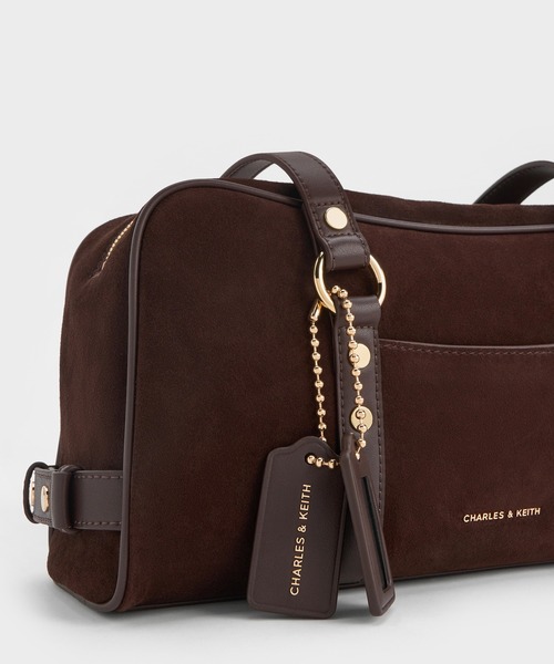 CHARLES & KEITH(チャールズ & キース)の「Tatiana タチアナ スタッズ ショルダーバッグ(ショルダーバッグ・レディース・ブラウン系その他7・M)」の3枚目の写真