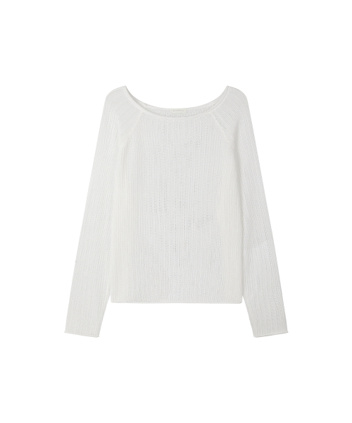 SECONDMONO（セカンドモノローグ）の「Openwork Boat Neck Knit [IVORY]_SEWKT010IVORY（ニット/セーター・レディース・その他・F）」の5枚目の写真