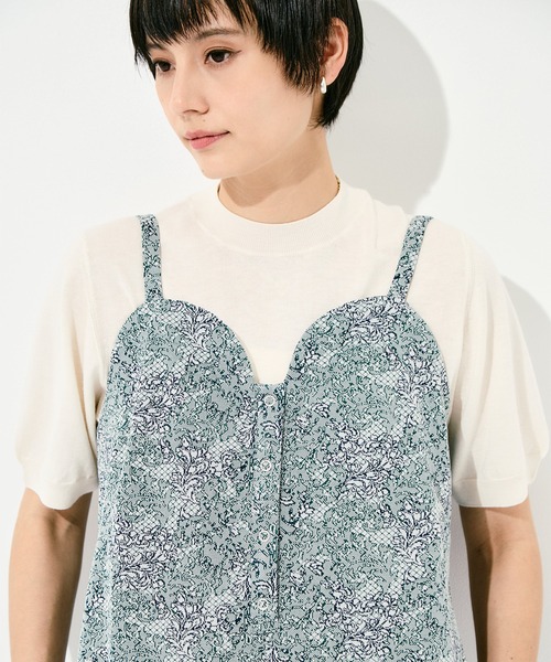 FUMIE TANAKA（フミエタナカ）の「[FUMIE=TANAKA/フミエタナカ]WJQ all-in-one（つなぎ/オールインワン・レディース・ネイビー/ブラウン・38/36）」の5枚目の写真