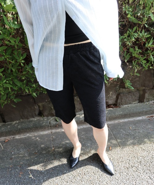 ELTONE(エルトーン)の「レースバイカーパンツ(その他パンツ・レディース・アイボリー/ブラック・FREE)」の9枚目の写真