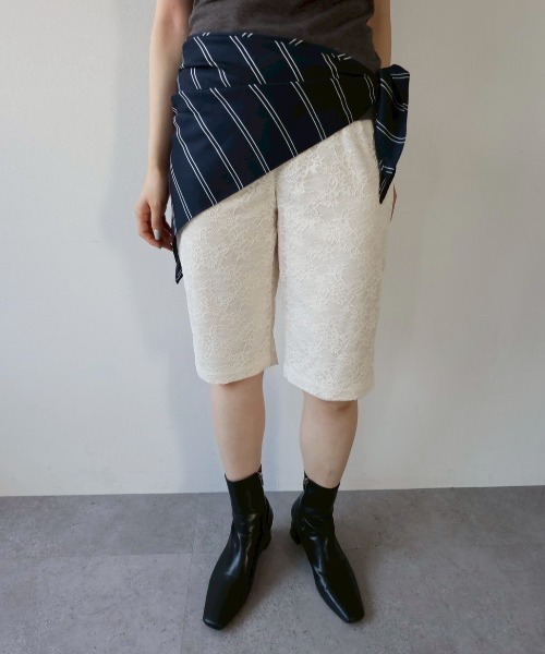 ELTONE(エルトーン)の「レースバイカーパンツ(その他パンツ・レディース・アイボリー/ブラック・FREE)」の22枚目の写真