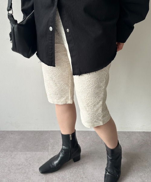 ELTONE(エルトーン)の「レースバイカーパンツ(その他パンツ・レディース・アイボリー/ブラック・FREE)」の20枚目の写真