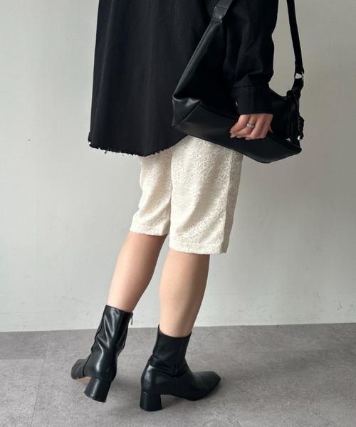 ELTONE(エルトーン)の「レースバイカーパンツ(その他パンツ・レディース・アイボリー/ブラック・FREE)」の18枚目の写真