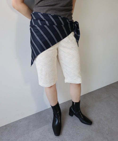 ELTONE(エルトーン)の「レースバイカーパンツ(その他パンツ・レディース・アイボリー/ブラック・FREE)」の21枚目の写真