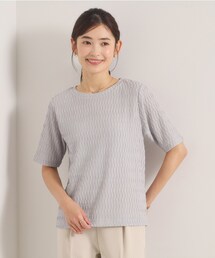シャーリングジャカードTシャツ