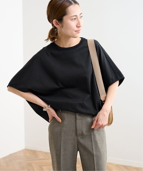 FRAMeWORK(フレームワーク)の「≪WEB限定+一部店舗 / 追加≫スムースコクーンプルオーバー 2(Tシャツ/カットソー・レディース・ブラック/ホワイト/ブラウン・FREE)」の11枚目の写真