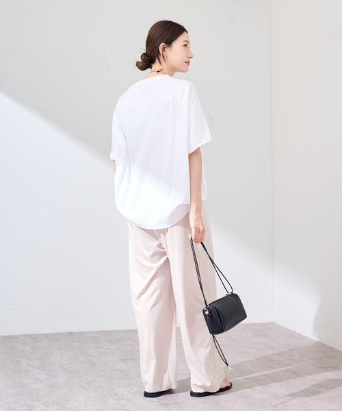 FRAMeWORK(フレームワーク)の「≪WEB限定+一部店舗 / 追加≫スムースコクーンプルオーバー 2(Tシャツ/カットソー・レディース・ブラック/ホワイト/ブラウン・FREE)」の19枚目の写真