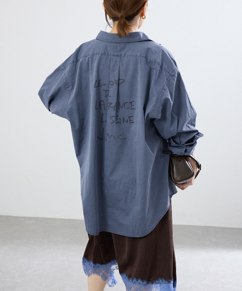 IENA(イエナ)の「J.J.Mercer/ジェイジェイマーサー 別注 バックプリントシャツ(シャツ/ブラウス・レディース・ブルー系その他・FREE)」の17枚目の写真