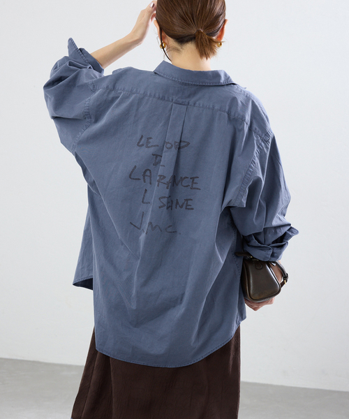 IENA(イエナ)の「J.J.Mercer/ジェイジェイマーサー 別注 バックプリントシャツ(シャツ/ブラウス・レディース・ブルー系その他・FREE)」の16枚目の写真
