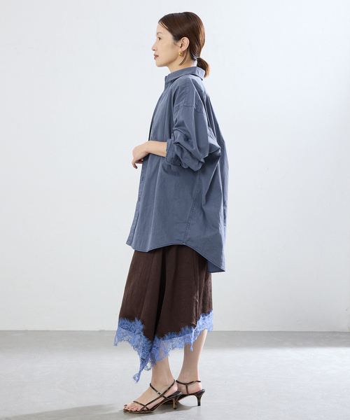 IENA(イエナ)の「J.J.Mercer/ジェイジェイマーサー 別注 バックプリントシャツ(シャツ/ブラウス・レディース・ブルー系その他・FREE)」の13枚目の写真