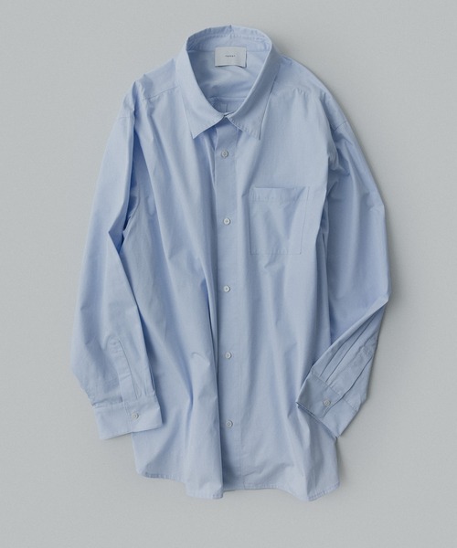 remer(リメール)の「remer 26秋冬新作 / シルキーコットンオーバーサイズシャツ / silky cotton oversized shirt(シャツ/ブラウス・メンズ・モスグリーン/ライトブルー/ホワイト・LARGE/X-SMALL/MEDIUM/SMALL)」の5枚目の写真