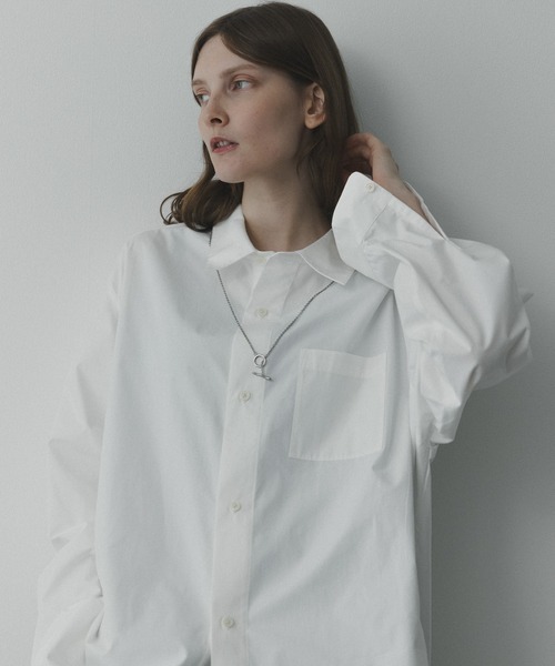 remer(リメール)の「remer 26秋冬新作 / シルキーコットンオーバーサイズシャツ / silky cotton oversized shirt(シャツ/ブラウス・メンズ・モスグリーン/ライトブルー/ホワイト・LARGE/X-SMALL/MEDIUM/SMALL)」の10枚目の写真