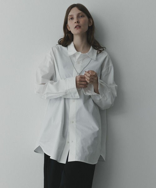 remer(リメール)の「remer 26秋冬新作 / シルキーコットンオーバーサイズシャツ / silky cotton oversized shirt(シャツ/ブラウス・メンズ・モスグリーン/ライトブルー/ホワイト・LARGE/X-SMALL/MEDIUM/SMALL)」の11枚目の写真