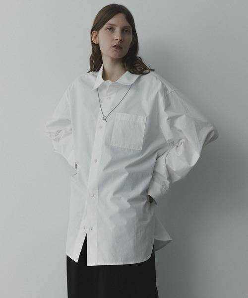 remer(リメール)の「remer 26秋冬新作 / シルキーコットンオーバーサイズシャツ / silky cotton oversized shirt(シャツ/ブラウス・メンズ・モスグリーン/ライトブルー/ホワイト・LARGE/X-SMALL/MEDIUM/SMALL)」の12枚目の写真