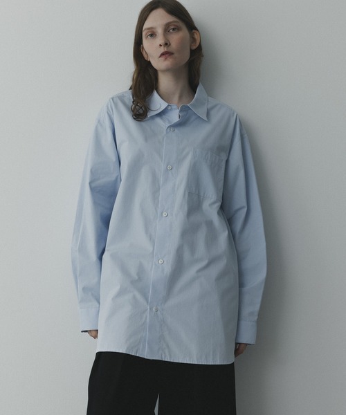 remer(リメール)の「remer 26秋冬新作 / シルキーコットンオーバーサイズシャツ / silky cotton oversized shirt(シャツ/ブラウス・メンズ・モスグリーン/ライトブルー/ホワイト・LARGE/X-SMALL/MEDIUM/SMALL)」の14枚目の写真