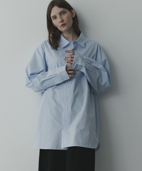 remer(リメール)の「remer 26秋冬新作 / シルキーコットンオーバーサイズシャツ / silky cotton oversized shirt(シャツ/ブラウス・メンズ・モスグリーン/ライトブルー/ホワイト・LARGE/X-SMALL/MEDIUM/SMALL)」の15枚目の写真
