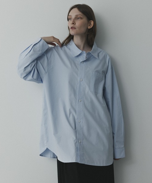 remer(リメール)の「remer 26秋冬新作 / シルキーコットンオーバーサイズシャツ / silky cotton oversized shirt(シャツ/ブラウス・メンズ・モスグリーン/ライトブルー/ホワイト・LARGE/X-SMALL/MEDIUM/SMALL)」の17枚目の写真