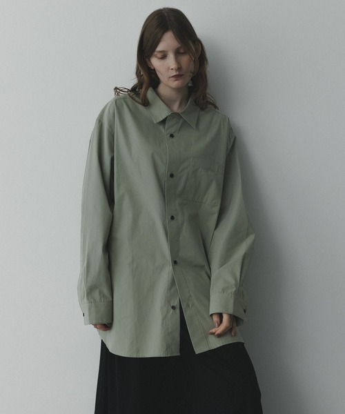 remer(リメール)の「remer 26秋冬新作 / シルキーコットンオーバーサイズシャツ / silky cotton oversized shirt(シャツ/ブラウス・メンズ・モスグリーン/ライトブルー/ホワイト・LARGE/X-SMALL/MEDIUM/SMALL)」の20枚目の写真