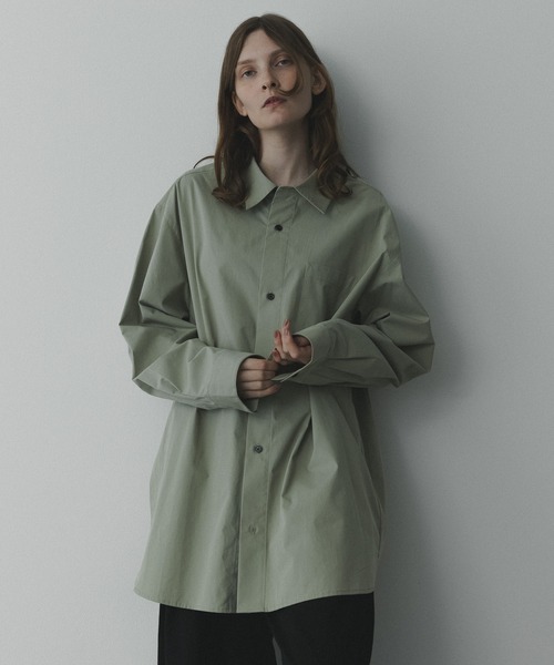 remer(リメール)の「remer 26秋冬新作 / シルキーコットンオーバーサイズシャツ / silky cotton oversized shirt(シャツ/ブラウス・メンズ・モスグリーン/ライトブルー/ホワイト・LARGE/X-SMALL/MEDIUM/SMALL)」の22枚目の写真