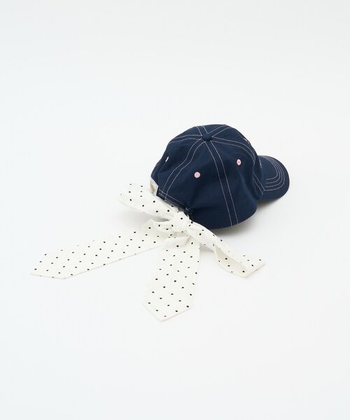 HELLO.SANFRANCISCO(ハローサンフランシスコ)の「【HELLO.SANFRANCISCO】スパンコールロゴリボンキャップ(キャップ・レディース・ピンク/イエロー/ネイビー・ONE SIZE)」の21枚目の写真
