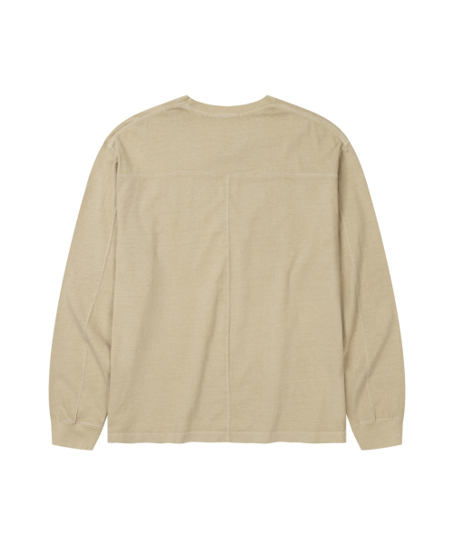 FERNOV(ペルノブ)の「ウォッシュド切り替えロングスリーブサンドベージュ(Tシャツ/カットソー・メンズ・その他・1/2/3)」の7枚目の写真