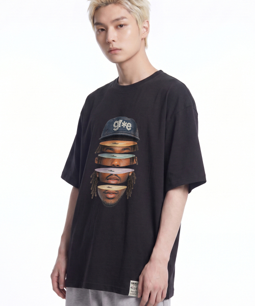 GRAVER ORDINARY（グレイバーオーディナリー）の「[ODNR UNISEX]フェイスグレ半袖Tシャツ_2カラー（Tシャツ/カットソー・レディース・ホワイト/ブラック・SMALL/MEDIUM/LARGE）」の7枚目の写真